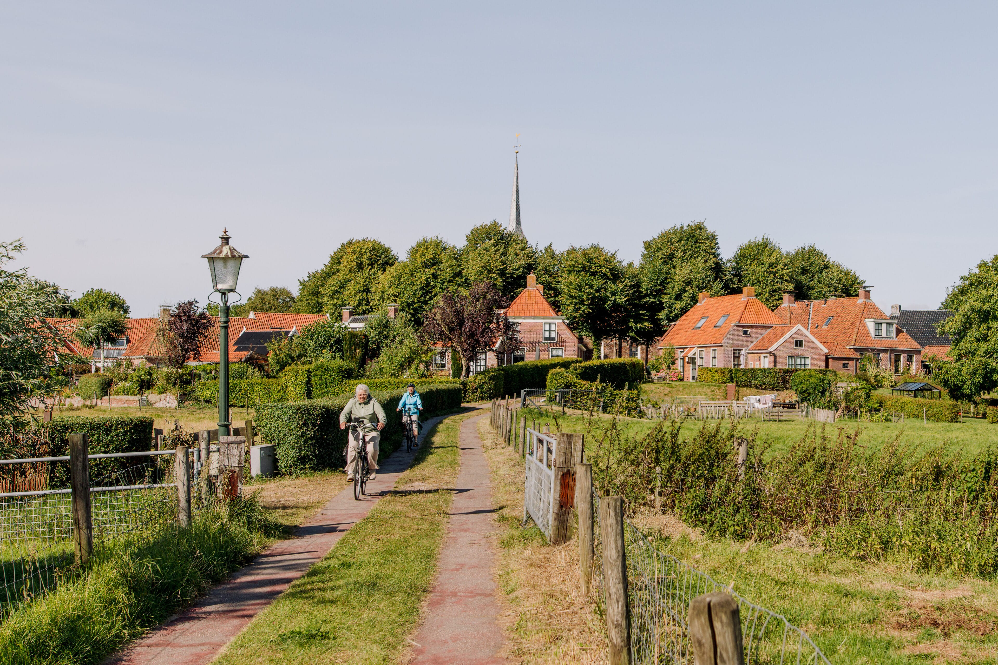 Uitzicht over het kenmerkende Groningse landschap in Niehove.